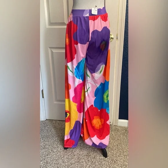 Colorful Floral pants - Picture 2 of 5